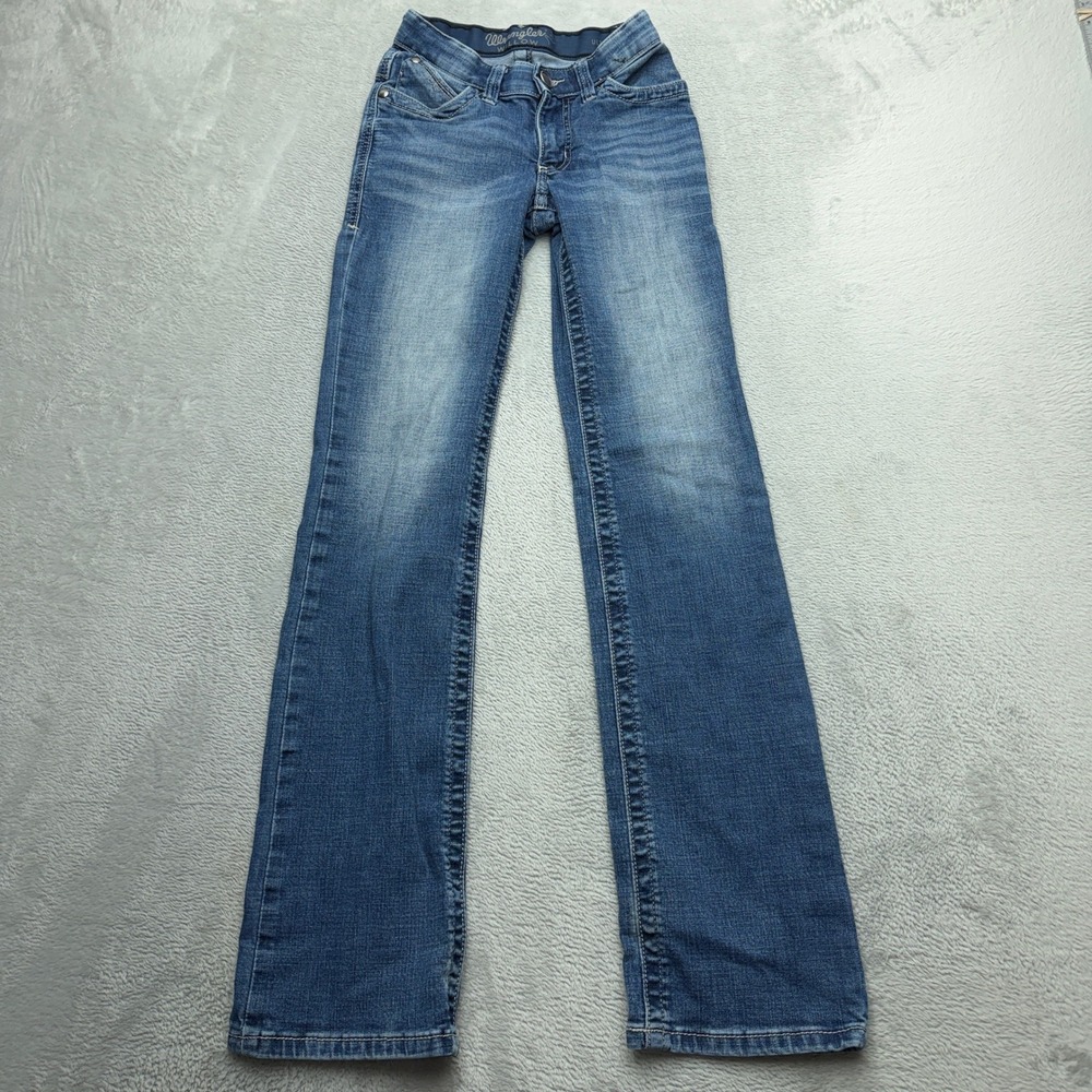 Wrangler Willow Ultimate Riding Jean Womens 00x34 Bootcut Blue Denim 10WRW60DS